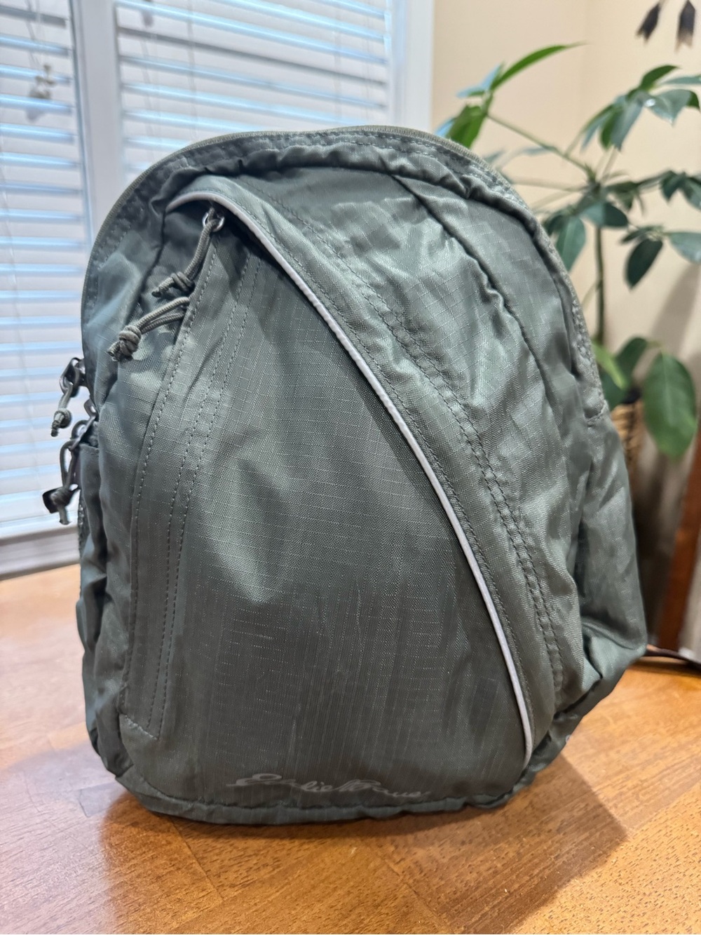 Eddie Bauer Olive Green Sling Bag